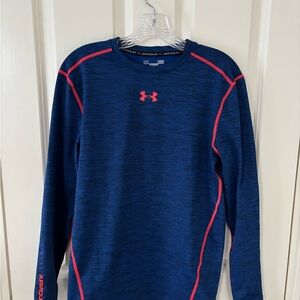 Under Armour Navy and Pink  Compression Top